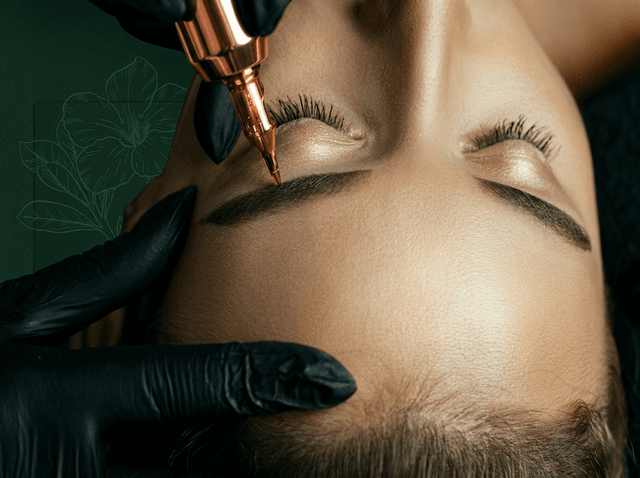 Nano brow shaping with precision tweezers